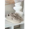 Ozdobené Dámske tenisky béžove calissea / 9031 BEIGE (Veľkosť 36)