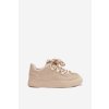 Ozdobené Dámske tenisky béžove calissea / 9031 BEIGE (Veľkosť 36)