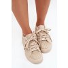 Ozdobené Dámske tenisky béžove calissea / 9031 BEIGE (Veľkosť 36)