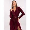 Dámske bordove šaty večerné kód produktu IT-SK-21625.84 (Farba Bordová, Veľkosť ONE SIZE)