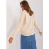 Dámsky sveter farba Svetlo-béžová kód AT-SW-2231.99P (Farba Svetlo-béžová, Veľkosť ONE SIZE)