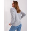 Dámsky sveter farba Sivá kód AT-SW-2231.99P (Farba Sivá, Veľkosť ONE SIZE)