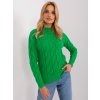 Dámsky sveter farba Zelená kód AT-SW-2235.00P (Farba Zelená, Veľkosť ONE SIZE)