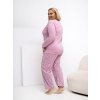 Dámske Pyžamo farba Tmavo-ružová kód DU-PI-FP-509.99P (Farba Tmavo-ružová, Veľkosť 3XL)