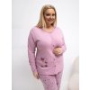 Dámske Pyžamo farba Tmavo-ružová kód DU-PI-FP-509.99P (Farba Tmavo-ružová, Veľkosť 3XL)