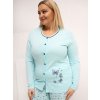 Dámske Pyžamo farba Metová kód DU-PI-FP-509.99P (Farba Metová, Veľkosť XL)