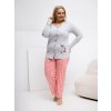 Dámske Pyžamo farba Sivá kód DU-PI-FP-509.99P (Farba Sivá, Veľkosť XL)