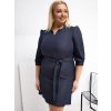 Dámske granatovo-modre šaty plus size kód produktu LK-SK-507978.39P (Farba Granatovo-modrá, Veľkosť 44)