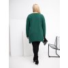 Dámska blúzka pre plnoštíhle moletky tmavo-zelená RV-BZ-5031.06X (Farba Tmavo-zelená, Veľkosť one size XL/2XL)
