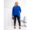 Dámska blúzka pre plnoštíhle moletky kobaltovo-modrá RV-BZ-5031.06X (Farba Kobaltovo-modrá, Veľkosť one size XL/2XL)