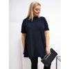 Dámska blúzka plus size granatovo-modrá RV-BZ-7923-1.34P (Farba Granatovo-modrá, Veľkosť ONE SIZE)