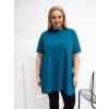 Dámska blúzka plus size morská RV-BZ-7923-1.34P (Farba Morská, Veľkosť ONE SIZE)