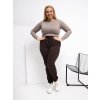 Dámske tepláky pre moletky kód RV-DR-6301.88 (Farba Tmavo-hnedá, Veľkosť 2XL)