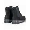 Čierne dámske členkové topánky na nízkej podrážke Shelvt kod CCC -1- NC770B (Veľkosť 37)