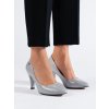 Sivé dámske lodičky na ihlovom podpätku Goodin kod CCC -1- GD-FL58M.G (Veľkosť 37.5)