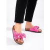 Ružové dámske šľapky na nízkej podrážke Shelvt kod CCC -1- SAR-30FU (Veľkosť 37.5)