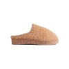 Béžové dámske papuče na nízkej podrážke Shelvt kod CCC -1- CF-76BR (Veľkosť 37.5)