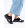 Čierne dámske tenisky na nízkej podrážke Goodin kod CCC -1- GD-XF-52B/GO (Veľkosť 37.5)