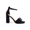 Čierne dámske sandále na hrubom podpätku Vinceza kod CCC -1- 23-20202B (Veľkosť 37.5)