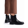 Čierne dámske členkové topánky na nízkej podrážke Shelvt kod CCC -1- MR-12B (Veľkosť 36)