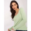 Dámska blúzka s dlhým rukávom svetlo-zelená WT-BZ-A1076.15 (Farba Svetlo-zelená, Veľkosť ONE SIZE)