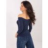 Dámska blúzka španielského strihu granatovo-modrá WT-BZ-A1087.65 (Farba Granatovo-modrá, Veľkosť ONE SIZE)
