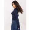 Dámska blúzka s dlhým rukávom granatovo-modrá WT-BZ-A1088.12 (Farba Granatovo-modrá, Veľkosť ONE SIZE)