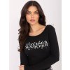 Dámska blúzka s podtlačou čierna WT-BZ-A1143.46 (Farba Čierna, Veľkosť ONE SIZE)