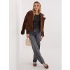 Dámska blúzka s dlhým rukávom tmavo-hnedá WT-BZ-A1148.82 (Farba Tmavo-hnedá, Veľkosť ONE SIZE)