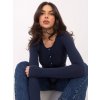 Dámska blúzka s dlhým rukávom granatovo-modrá WT-BZ-A1148.82 (Farba Granatovo-modrá, Veľkosť ONE SIZE)