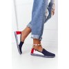Biele dámske módne tenisky NAJ.SK, kód produktu HH276008 NAVY/WHITE/RED (Veľkosť 36)