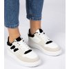 Biele dámske tenisky kód SL-215 - GM SL-215 WHITE BLACK (Veľkosť 36)