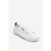 Biele dámske tenisky z eko kože na platforme, kód produktu 23SP02-5826 WHITE (Veľkosť 36)