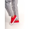 Červené dámske tenisky značky BS, kód produktu DD274339 RED (Veľkosť 36)