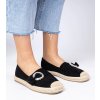 Dámske topánky espadrilky čierne kód 100-286 - GM 100-286 BLACK 38 - GM (Veľkosť 38)