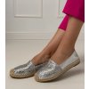 Dámske topánky espadrilky sivé kód CZ-5 - GM CZ-5 SILVER 38 - GM (Veľkosť 38)
