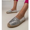 Dámske topánky espadrilky sivé kód CZ-5 - GM CZ-5 SILVER 38 - GM (Veľkosť 38)