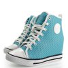 Platformové tenisky modré Y615-11 veľ.č. 37, 39, 40, 41 (Veľkosť UK9 / EUR 42)