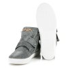 Trblietavé sivé tenisky AN-50G