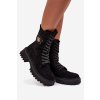 Dámské Workery s Ozdobným Prvkem Zateplené Černé Kalindra (Veľkosť 37)