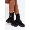 Dámské Workery s Ozdobným Prvkem Zateplené Černé Kalindra (Veľkosť 37)