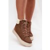 Dámské zimní boty s kožíškem Lee Cooper LCJ-25-01-3735 hnědé (Veľkosť 36)