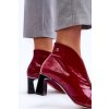 Kožené botky na sloupku Maciejka 05262-15 Fuchsia (Veľkosť 38)