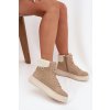 Zimní dámské boty s kožešinou Lee Cooper LCJ-25-01-3736 Béžové (Veľkosť 36)