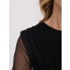 Dámska blúzka formálny štýl čierna IT-BZ-21915.58 (Farba Čierna, Veľkosť ONE SIZE)
