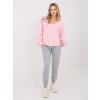 Dámska blúzka over size svetlo-ružová IT-BZ-6465-1.65 (Farba Svetlo-ružová, Veľkosť ONE SIZE)
