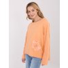 Dámska blúzka bez kapucne svetlo-pomarančová IT-BZ-6693.70 (Farba Svetlo-pomarančová, Veľkosť ONE SIZE)