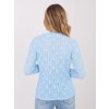 Dámska blúzka s čipkou svetlo-modrá IT-BZ-9962.98 (Farba Svetlo-modrá, Veľkosť ONE SIZE)
