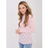 Dámska blúzka s čipkou svetlo-ružová IT-BZ-9962.98 (Farba Svetlo-ružová, Veľkosť ONE SIZE)