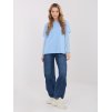 Dámska blúzka s čipkou svetlo-modrá MI-BZ-4227.61 (Farba Svetlo-modrá, Veľkosť ONE SIZE)